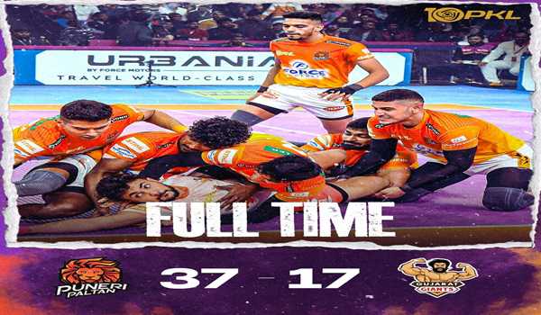 Puneri Paltan Blow Past Gujarat Giants In Pro Kabaddi League