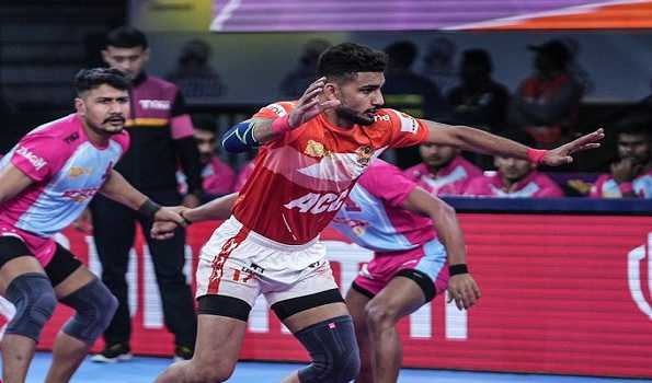 Jaipur Pink Panthers Comfortable Win Over Gujarat Giants In Pkl