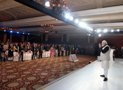 NEW DELHI, DEC 6 (UNI):- Prime Minister Narendra Modi Attends the Hindustan Times Leadership Summit 2025, In New Delhi on Saturday. UNI PHOTO- 105U