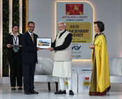 NEW DELHI, DEC 6 (UNI):- Prime Minister Narendra Modi Attends the Hindustan Times Leadership Summit 2025, In New Delhi on Saturday. UNI PHOTO- 110U