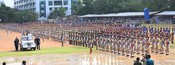 THIRUVANANTHAPURAM, AUG 15 (UNI): Kerala Chief Minister Pinarayi Vijayan inspects the Guard of Honour after hoisting the National Flag on the occasion of 79th Independence Day, at the Central Stadium in Thiruvananthapuram on Friday. UNI Photo N53U THIRUVANANTHAPURAM, AUG 15 (UNI): Kerala Chief Minister Pinarayi Vijayan inspects the Guard of Honour after hoisting the National Flag on the occasion of 79th Independence Day, at the Central Stadium in Thiruvananthapuram on Friday. UNI Photo N53U