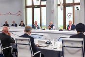EVIAN, JUNE 16 (UNI):- Prime Minister Narendra Modi addresses fellow world leaders in the Outreach Session on 'Forging New Partnerships and Rebuilding International Solidarity'at the G7 Summit in Evian, France, on Tuesday. UNI PHOTO – S149U