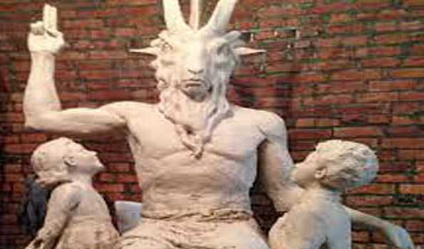 Satanic Temple says Baphomet display in Iowa capitol building destroyed beyond repair