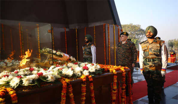 'Vijay Diwas' 2023: Wreath Laying Ceremony Held At Balidan Stambh In Jammu