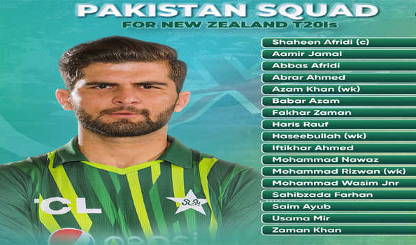 Pakistan Name T20i Squad Led By Shaheen Afridi For New Zealand Series 6174