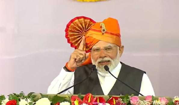 PM Modi Lays Foundation Stone Of 8 AMRUT Projects In Mah's Solapur