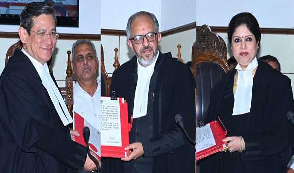 J&K-Ladakh CJ Administers Oath Of Office To 2 Judges As Permanent Judges