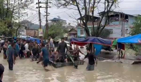 Three dies, thousands rescued as flood wreaks havoc in Manipur