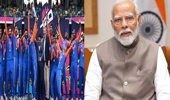 Modi hails India's T-20 WC win, says historic