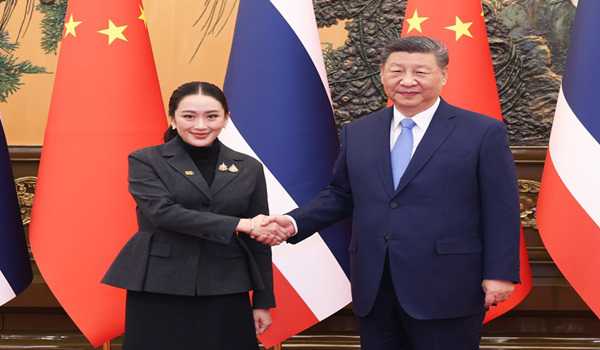 Xi meets Thai PM Paetongtarn Shinawatra in Beijing