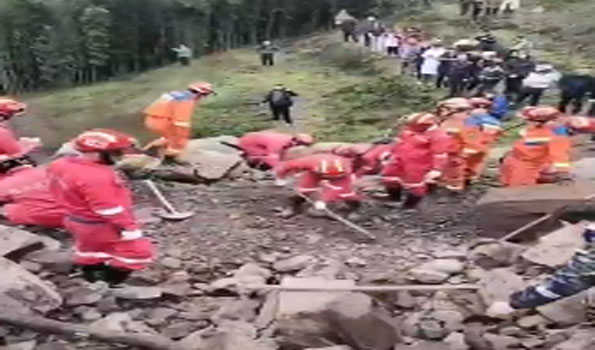 One dead, 28 missing after landslide in SW China