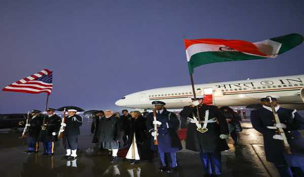 PM Modi arrives in Washington, to hold talks with US President Trump, other officials