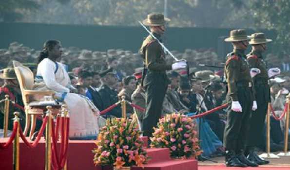 Prez Murmu witnesses inaugural new format Change of Guard Ceremony