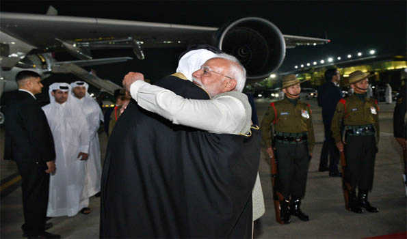 In special gesture, PM Modi receives Qatar Amir at airport