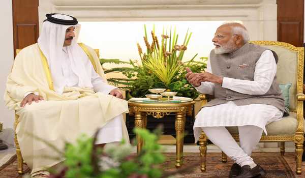 India, Qatar elevate ties to Strategic Partnership after talks between PM Modi, Qatar Amir