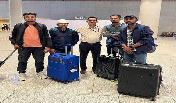 Four stranded Odia workers return home from Oman