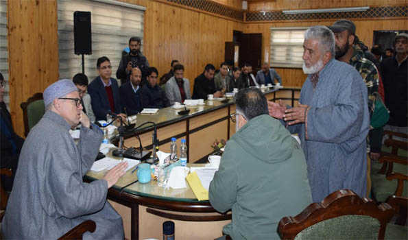 JK CM  holds public darbar at Ganderbal