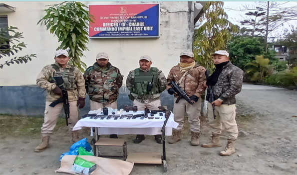 Manipur Police recover arms, four held