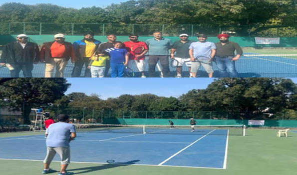 Inayat-Rouf pair win doubles title of J&K UT Veterans Lawn Tennis Championship at Jammu