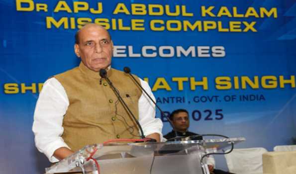 Rajnath visits DRDO’s Dr APJ Abdul Kalam Missile Complex in Hyderabad