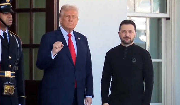 Zelenskyy arrives at White House for meeting with Donald Trump: Broadcast