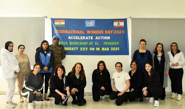 Indian Battalion with UNIFIL celebrates International Women's Day in Lebanon