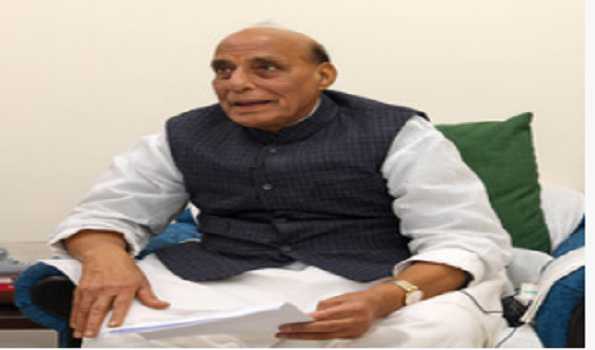 Rajnath interacts with women crew members of Navika Sagar Parikrama