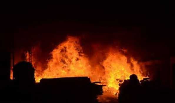 JK: A residential house gutted in fire  at Chota Bazar