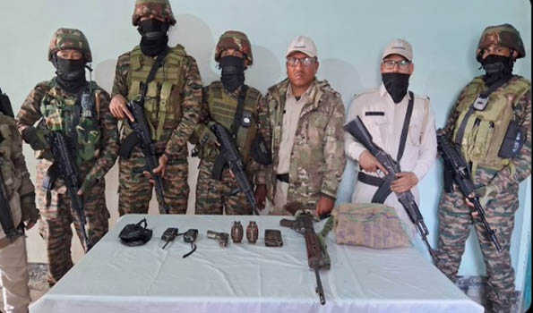 Arms recovered in Manipur