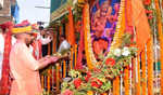 Yogi celebrates Holi by worshipping Holika Bhasma at Gorakhnath temple in UP