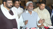 RANCHI, FEB 23(UNI):-Jharkhand Chief Minister Champai Soren addresses media persons after cabinet meeting at Project Building, in Ranchi Jharkhand on Friday.UNI PHOTO-221U