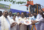 BELAGAVI, APR 20 (UNI) Chief Minister of Karnataka Siddarammaia distribute the Agriculture Equipments to the farmers under various schemes at Suvarna Vidhana Soudha (SVS) Premises in Belagavi on Sunday.UNI PHOTO-71U BELAGAVI, APR 20 (UNI) Chief Minister of Karnataka Siddarammaia distribute the Agriculture Equipments to the farmers under various schemes at Suvarna Vidhana Soudha (SVS) Premises in Belagavi on Sunday.UNI PHOTO-71U