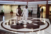 NEW DELHI, JUL 21 (UNI):-Education Minister Dharmendra Pradhan arrive to attend the NDA Parliamentary Party meeting in New Delhi on Tuesday. UNI PHOTO PSB33U PREM SINGH