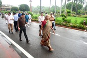NEW DELHI, JUL 21 (UNI):-Union Finance Minister Nirmala Sitharaman during the Monsoon session of Parliament, in New Delhi on Tuesday. UNI PHOTO PSB42U PREM SINGH