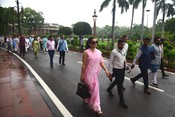 NEW DELHI, JUL 21 (UNI):-BJP MP Kangana Ranaut during the Monsoon session of Parliament, in New Delhi on Tuesday. UNI PHOTO PSB42U PREM SINGH